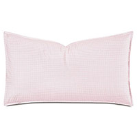 MALAYA GINGHAM KING SHAM IN PETAL