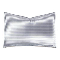 BLASS TICKING QUEEN SHAM IN NAVY