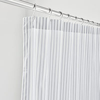 BLASS TICKING SHOWER CURTAIN IN HAZE