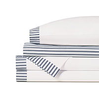 BLASS TICKING SHEET SET IN NAVY