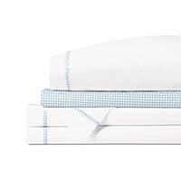 MALAYA GINGHAM SHEET SET IN SKY