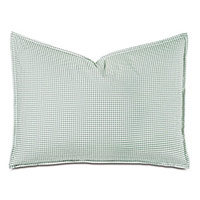 MALAYA GINGHAM STANDARD SHAM IN LEAF