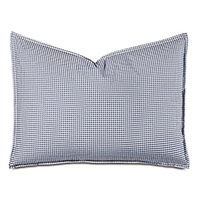 MALAYA GINGHAM STANDARD SHAM IN NAVY