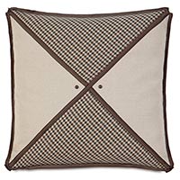 Aiden Houndstooth Insert Decorative Pillow