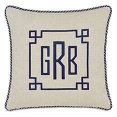 ALISTAIR MONOGRAM DECORATIVE PILLOW