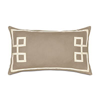 Resort Bisque Fret Accent Pillow