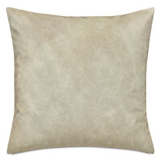 EVELINA FAUX LEATHER DECORATIVE PILLOW