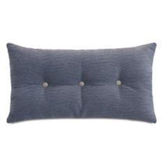 OLIVER BUTTON-TUFTED DECORATIVE PILLOW