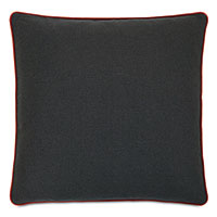 Connery Velvet Trim Decorative Pillow