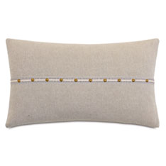 OLIVER NAILHEADS DECORATIVE PILLOW