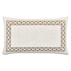 EVELINA MITERED BORDER DECORATIVE PILLOW