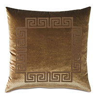 Antiquity Greek Key Decorative Pillow in Coin