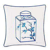 Porcelain Canister Decorative Pillow