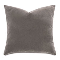 Capra Faux Mohair Decorative Pillow in Otter