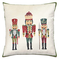 Nutcracker Handpainted Decorative Pillow