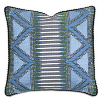 CORONA DEL MAR EMBROIDERED DECORATIVE PILLOW