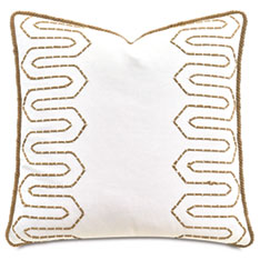 OJAI HAND EMBROIDERED DECORATIVE PILLOW