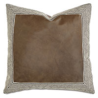 Carmel Leather Decorative Pillow