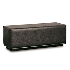 LAETITIA FAUX LEATHER BENCH