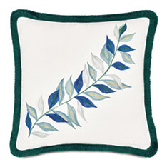 BOCA RATON LEAFY VINE DECORATIVE PILLOW