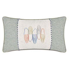 ROONEY EMBROIDERED DECORATIVE PILLOW