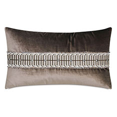 LAETITIA EMBROIDERED DECORATIVE PILLOW