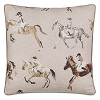 Jockey Equestrian Decorative Pillow