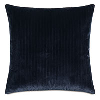 Brock Velvet Decorative Pillow In Indigo