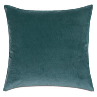 Uma Velvet Decorative Pillow In Teal