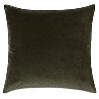 Uma Velvet Decorative Pillow In Olive