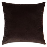 Uma Velvet Decorative Pillow In Brown