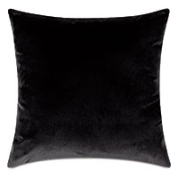 Uma Velvet Decorative Pillow In Charcoal