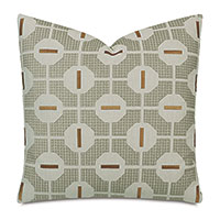 Octave Graphic Decorative Pillow In Mustard