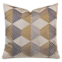 Etude Zig Zag Decorative Pillow In Mustard