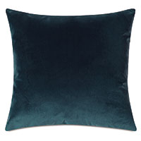 Uma Velvet Decorative Pillow In Pacific