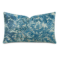 Byzantine Velvet Decorative Pillow In Lagoon