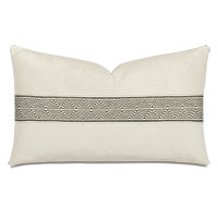 Valmont Geometric Border Decorative Pillow