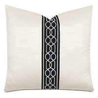 Lucent Trellis Tape Decorative Pillow in Opal