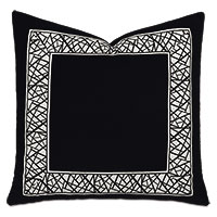 Xavier Graphic Border Decorative Pillow