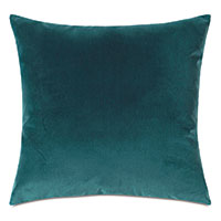 Uma Velvet Decorative Pillow in Peacock