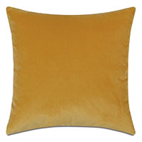 Uma Velvet Decorative Pillow in Mustard