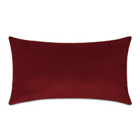 Uma Velvet Decorative Pillow in Scarlet