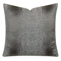 Flurry Glitter Decorative Pillow in Steel