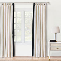 Dominique Button Curtain Panel