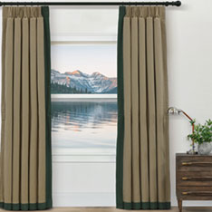 LORENZO STRIPED CURTAIN PANEL LEFT