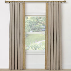 DALEYZA JUTE BORDER CURTAIN PANEL