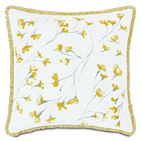 Clementine Handpainted Decorative Pillow