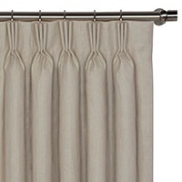 Breeze Linen Curtain Panel in Stone