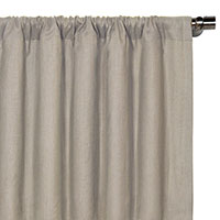 Breeze Linen Curtain Panel in Stone