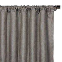 Meridian Woven Curtain Panel in Slate